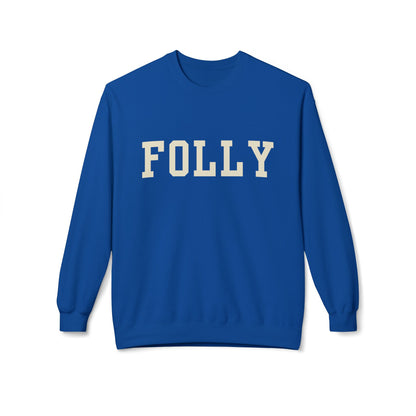 Coastal Collegiate Comfort: The Softstyle Folly Crewneck