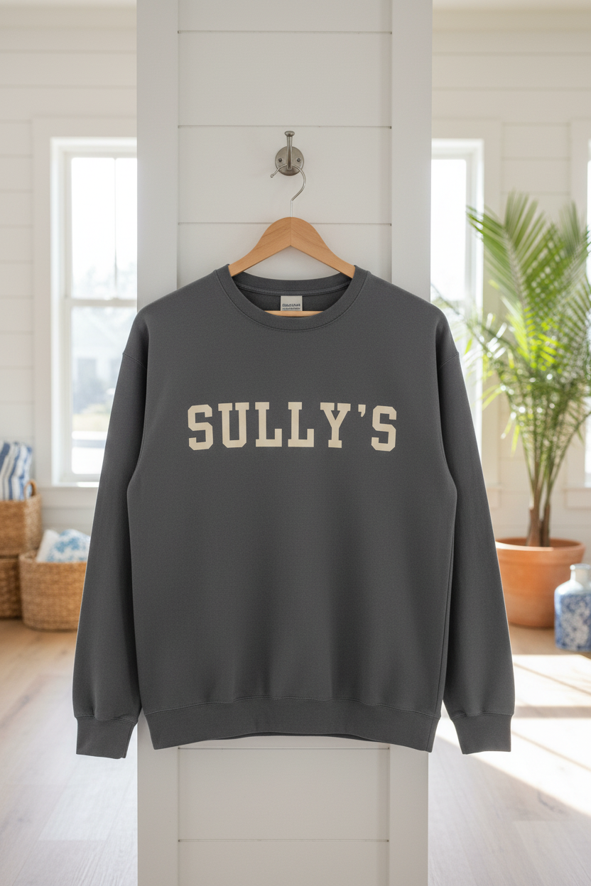 Coastal Collegiate Comfort: The Softstyle Sully's Crewneck
