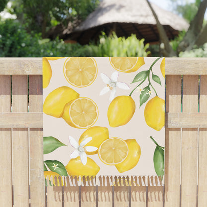 Boho Beach Boulder Cloth - Lemon Jasmine Design