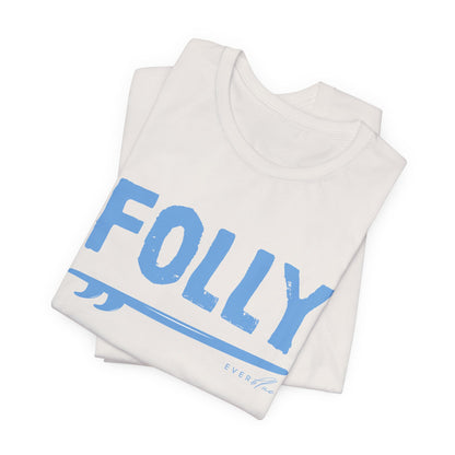 Folly Surf Graphic Tee — Coastal Blue Short Sleeve Shirt