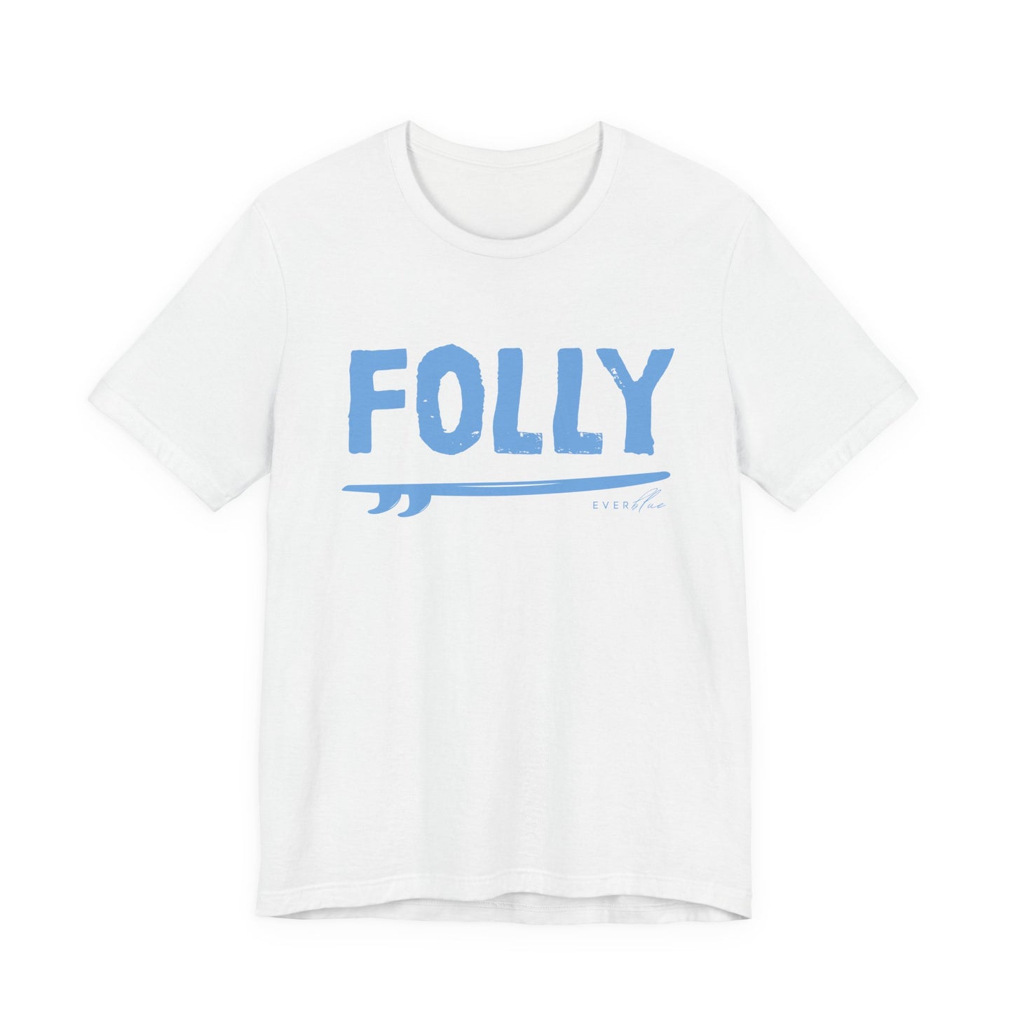 Folly Surf Graphic Tee — Coastal Blue Short Sleeve Shirt