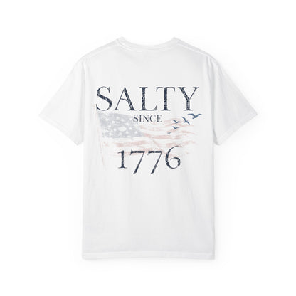 Minimal 'Everblue' Logo T-Shirt — Soft Garment-Dyed White Tee