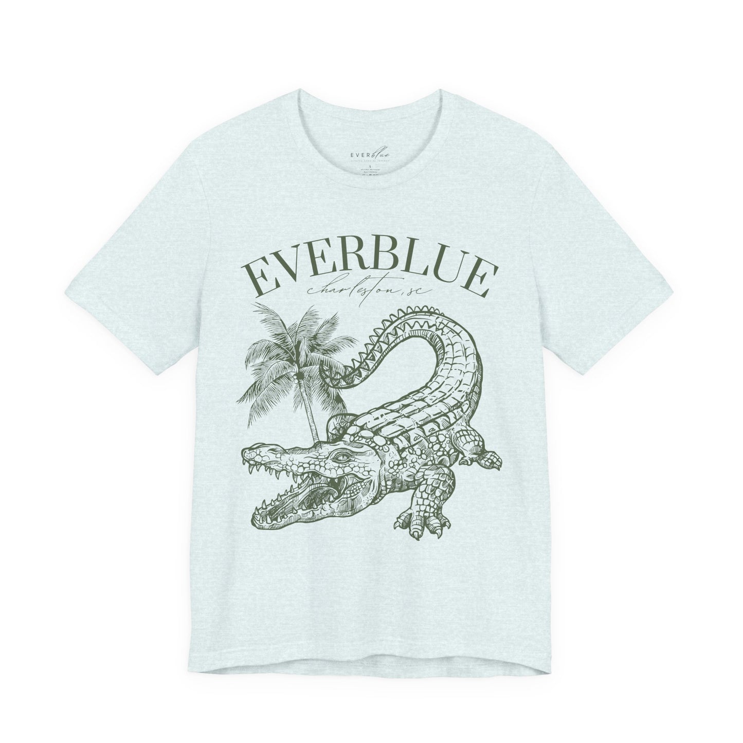 Vintage Alligator & Palms Tee – Everblue Charleston Edition