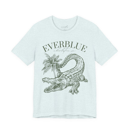 Vintage Alligator & Palms Tee – Everblue Charleston Edition
