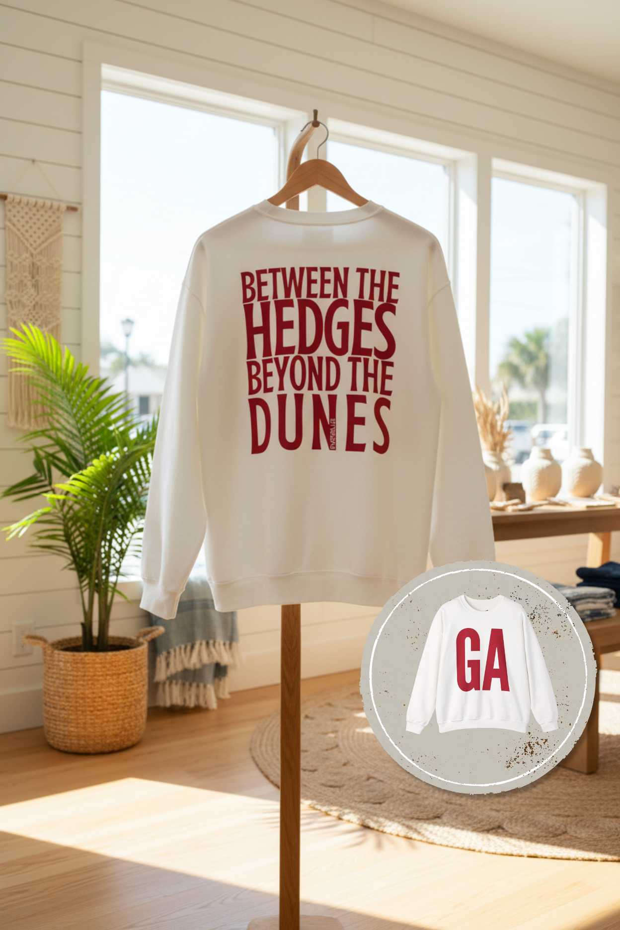 Between the Hedges, Beyond the Dunes Tee – University of Georgia Gameday
