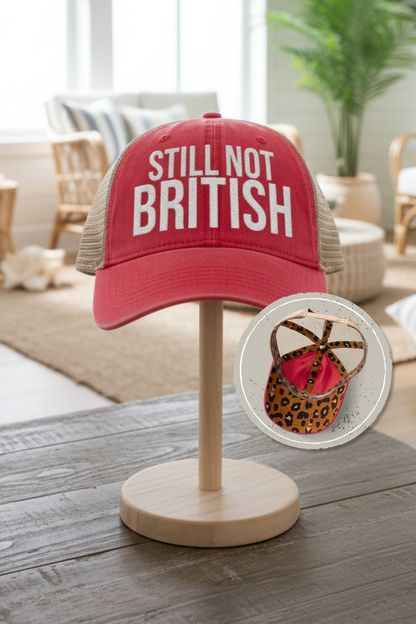 Still Not British - Women's Washed Mesh-Back Cap