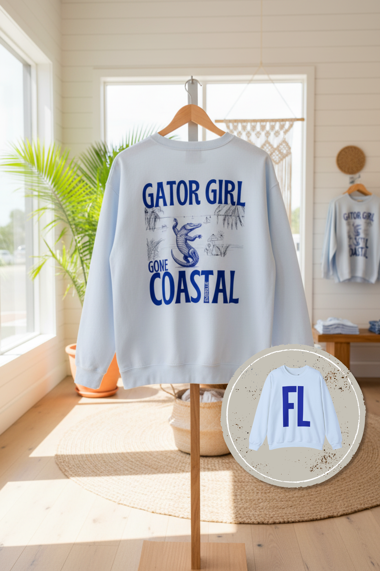 Gator Girl, Gone Coastal Tee – University of Florida Gameday