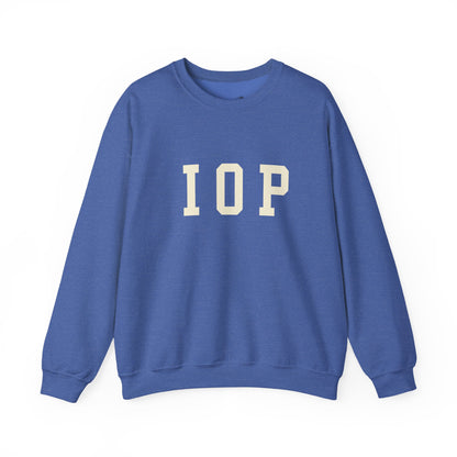 Coastal Collegiate Comfort: The Softstyle IOP Crewneck
