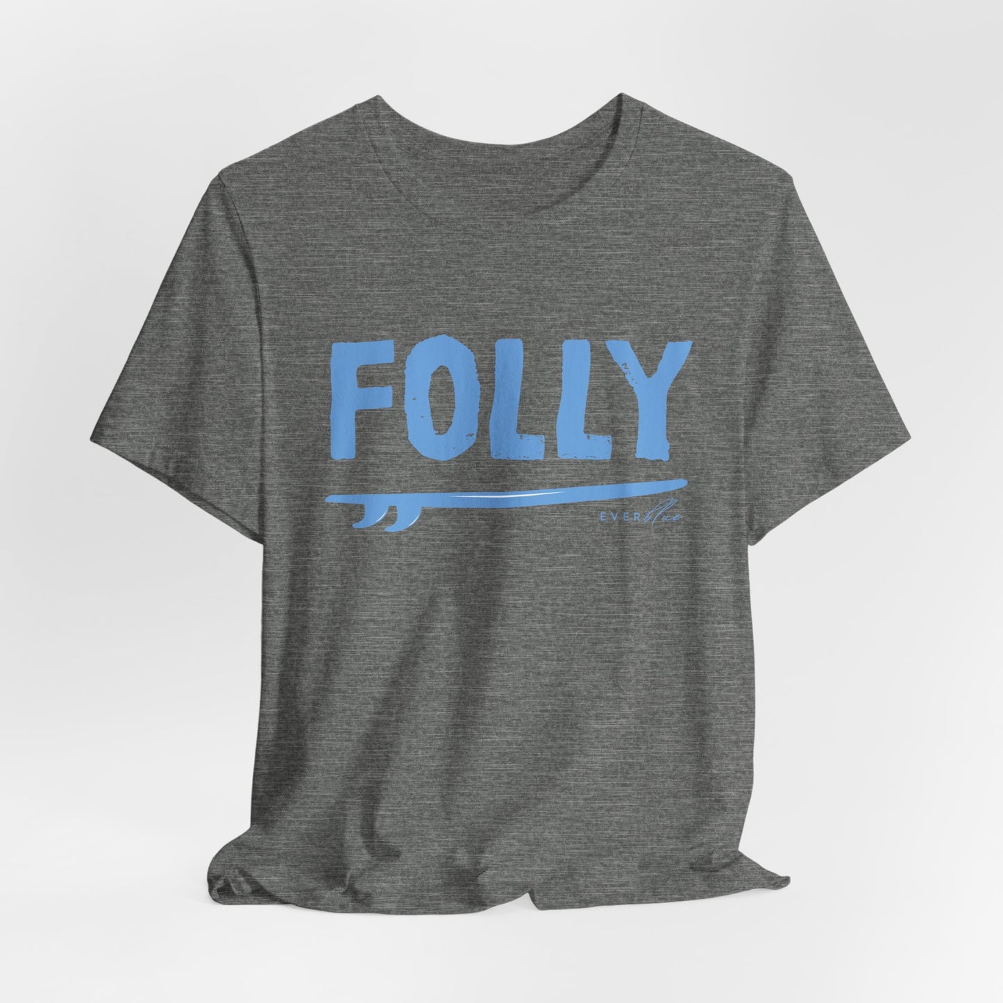 Folly Surf Graphic Tee — Coastal Blue Short Sleeve Shirt