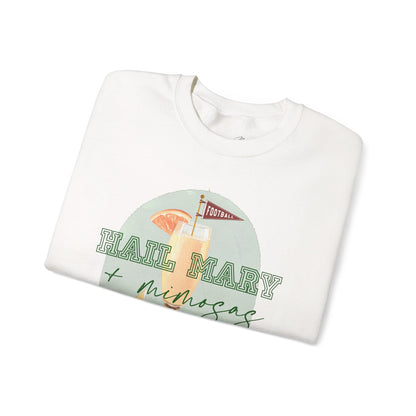 Hail Mary & Mimosas Crewneck – Cute Football Sweatshirt for Women – Sunday Funday Gameday Outfit