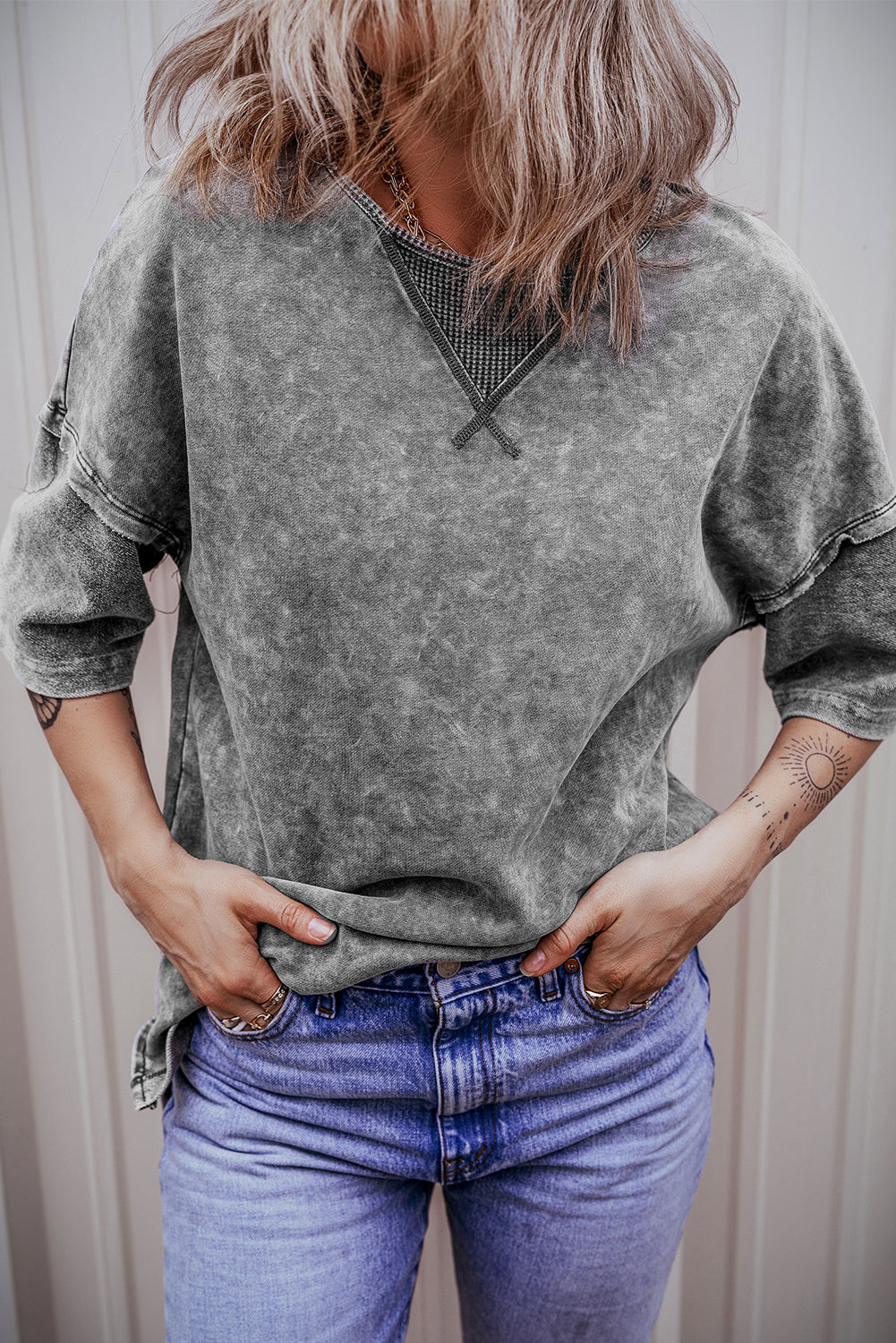 Mineral Wash Oversized Tee – Effortless Coastal Cool