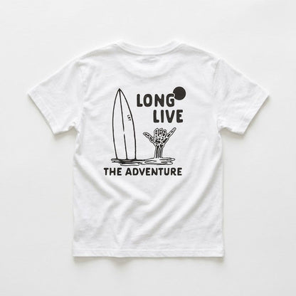 LONG LIVE THE ADVENTURE TEE - WHITE