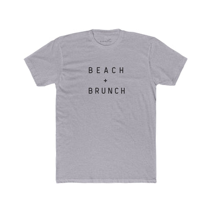 Beach + Brunch Unisex Cotton Crew Tee - Casual Summer Shirt