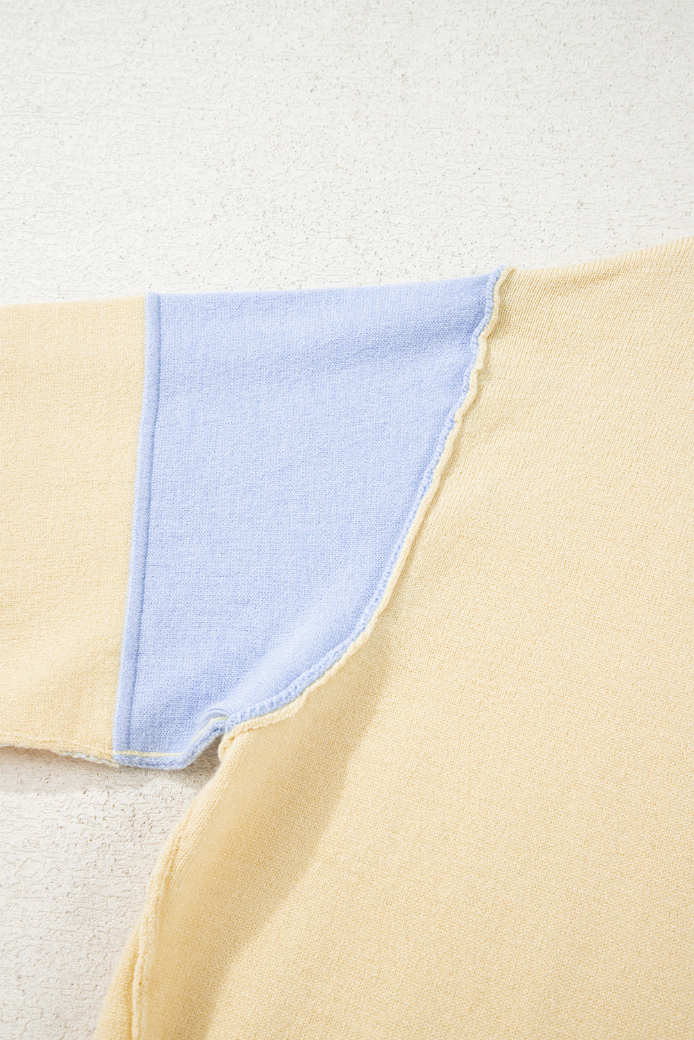 Sky Blue & Buttery Yellow Striped Polo Sweater