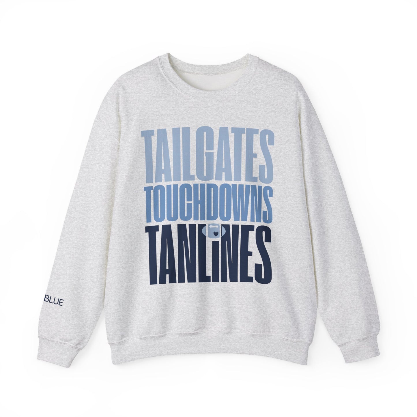 Tailgates, Touchdowns & Tanlines Crewneck – Gameday Shirt for Women – Southern Football Apparel
