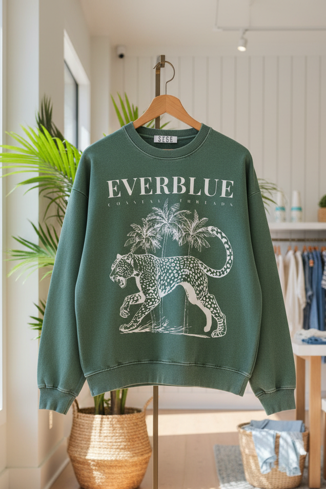 Vintage Leopard Graphic Crewneck