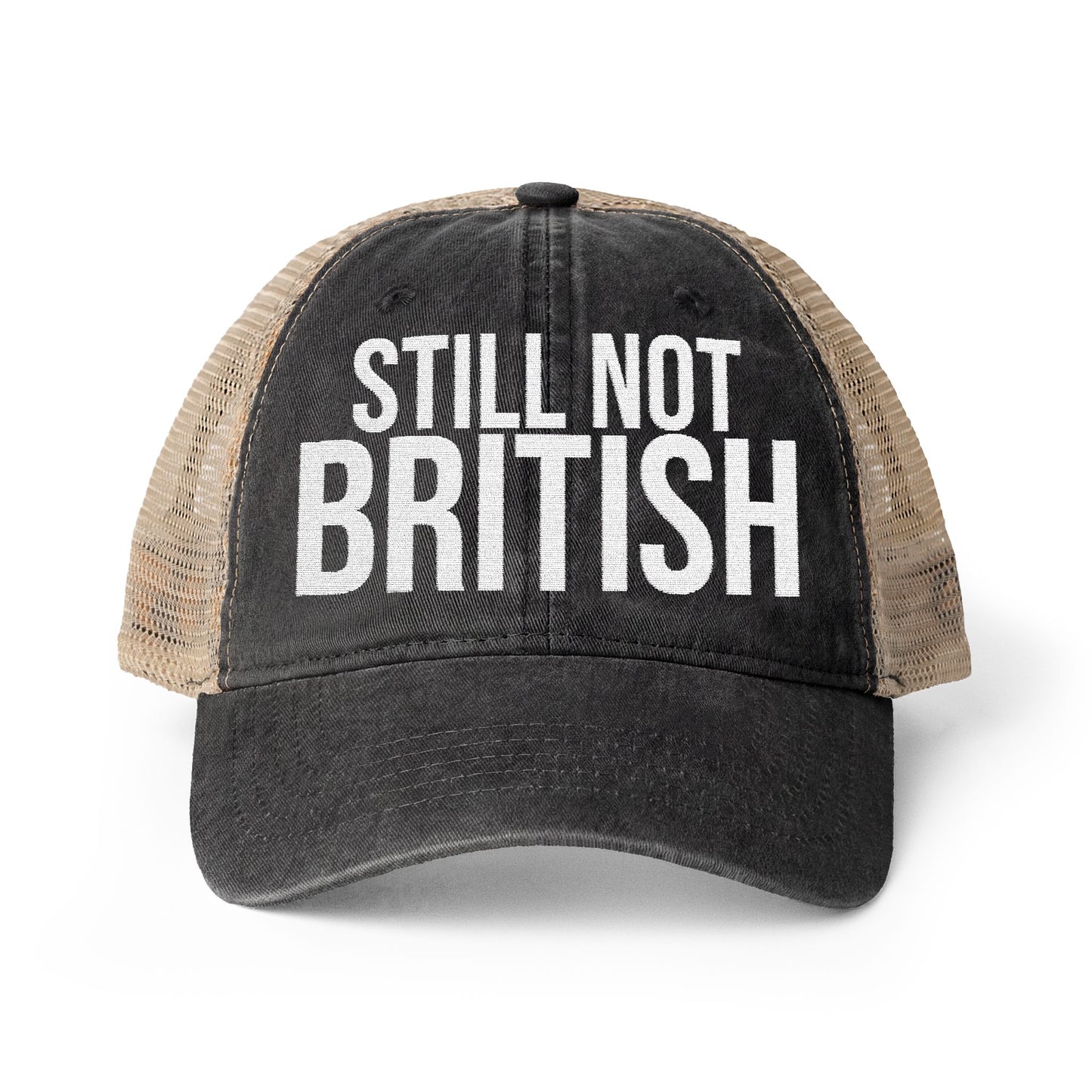 Still Not British - Women's Washed Mesh-Back Cap