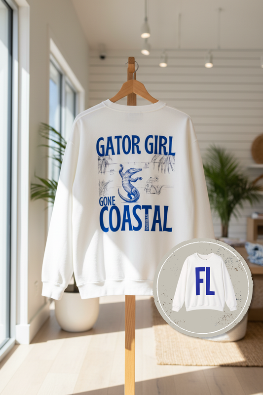 Gator Girl, Gone Coastal Tee – University of Florida Gameday