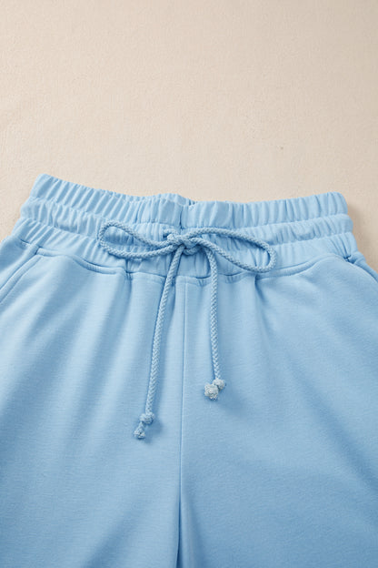 Two Piece Pant Set – Loose Tee Wide Leg Lounge Outfit