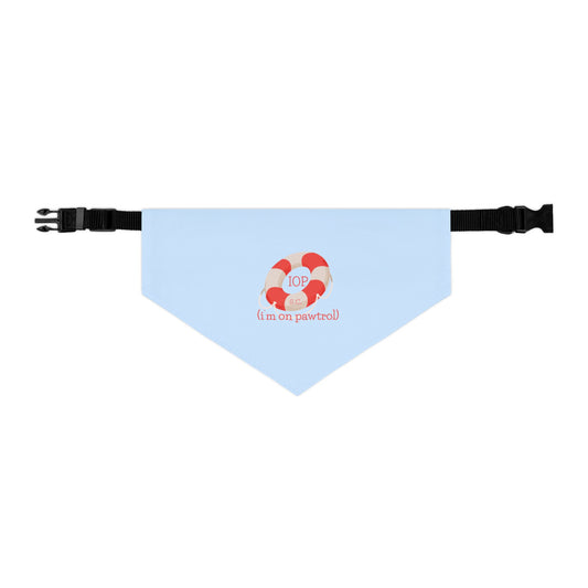 IOP “I’m on Pawtrol” Bandana – Everblue Coastal Pup Collection