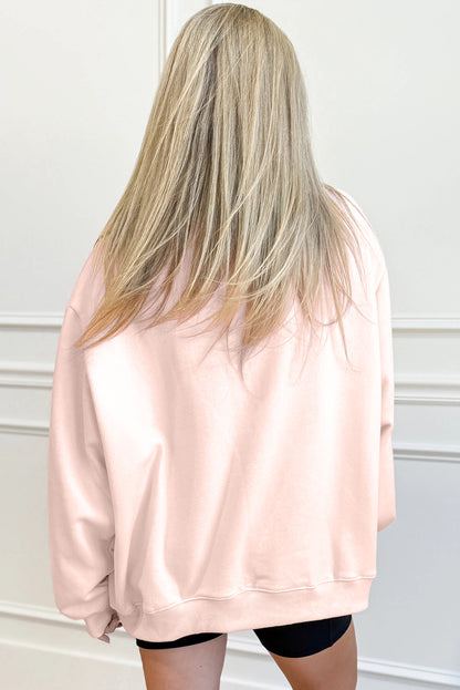 Mock Neck Sweatshirt – Relaxed Fit Pullover