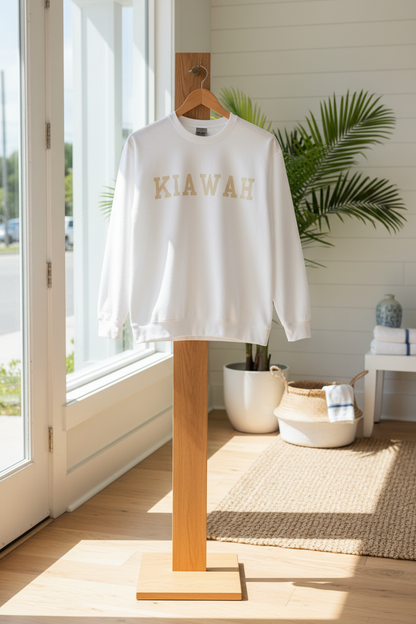 Coastal Collegiate Comfort: The Softstyle Kiawah Crewneck
