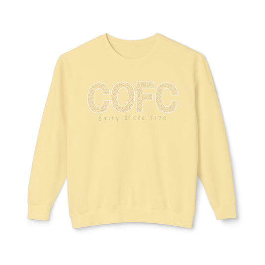 COFC Floral Crewneck – College of Charleston “Salty Since 1770” Edition