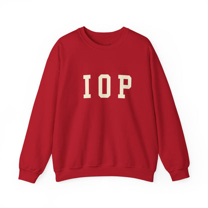 Coastal Collegiate Comfort: The Softstyle IOP Crewneck