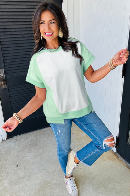 Two-Tone Colorblock Tee