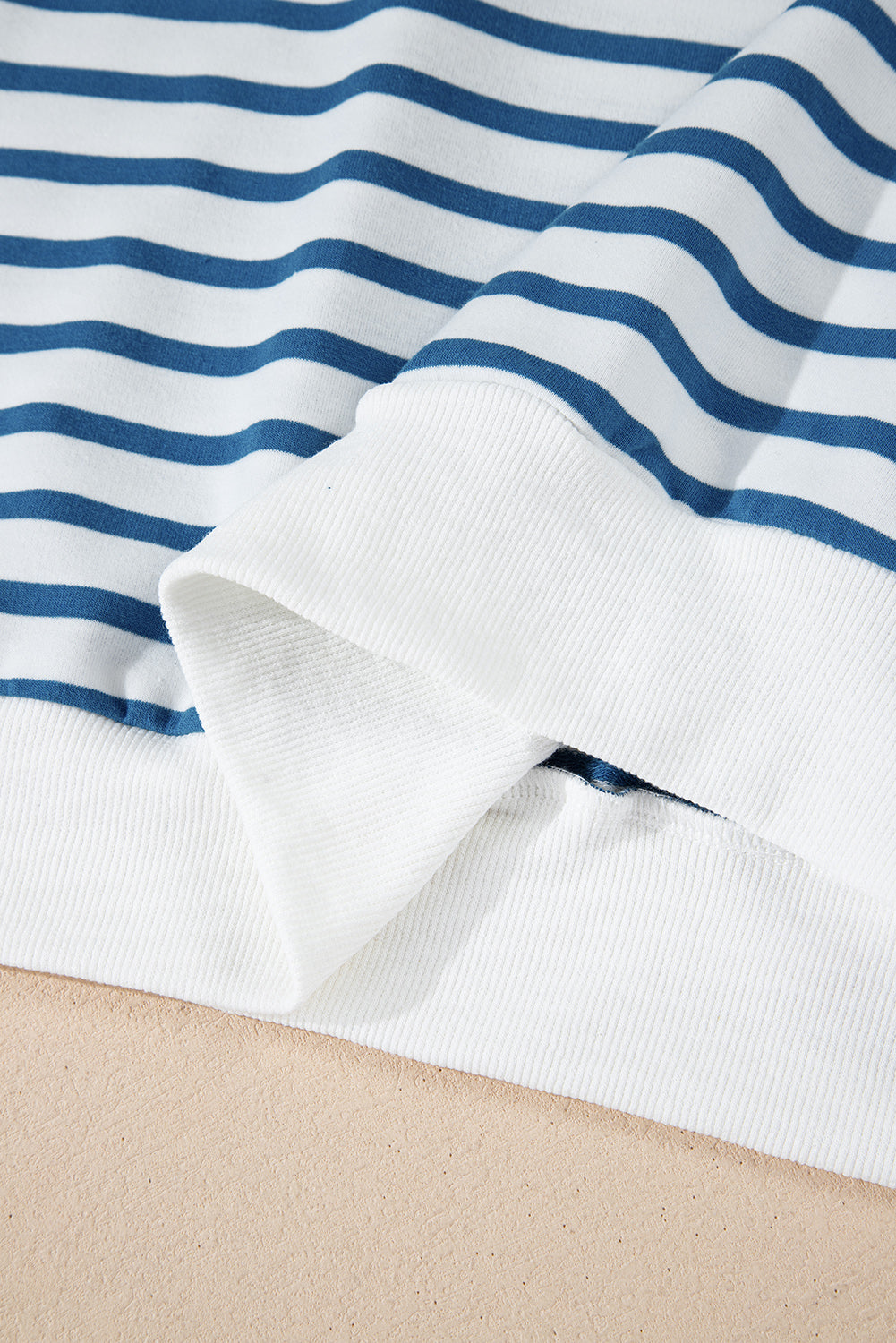 Stripe Colorblock Crewneck