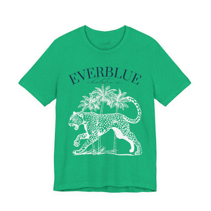 Vintage Cheetah & Palms Tee – Everblue Charleston Edition