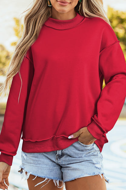 Reversible Mockneck Sweatshirt