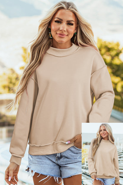 Reversible Mockneck Sweatshirt