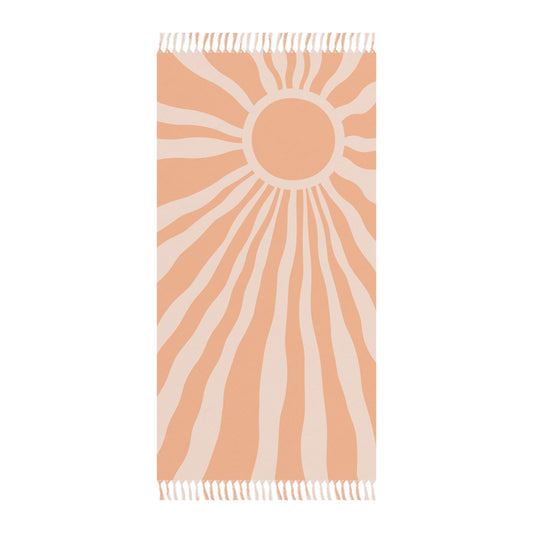 Boho Beach Boulder Cloth - Vintage Rays Design