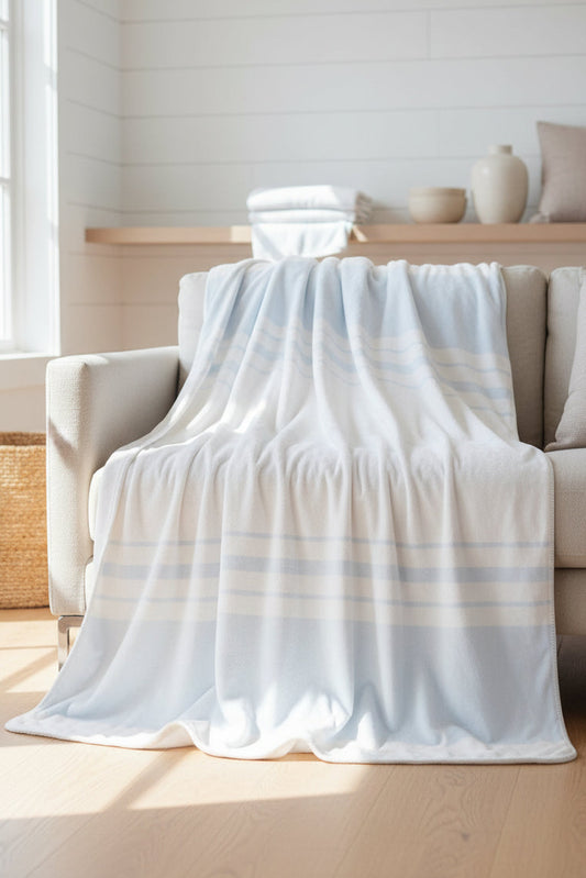 Harbor Stripe Blanket – Luxe Throw