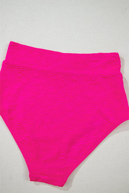 High Waist Bikini Set – Gold Shell Detail Swimwear