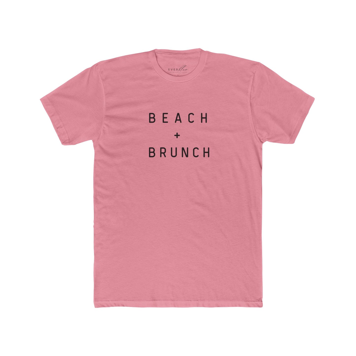 Beach + Brunch Unisex Cotton Crew Tee - Casual Summer Shirt