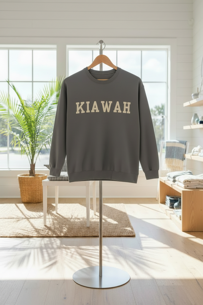 Coastal Collegiate Comfort: The Softstyle Kiawah Crewneck