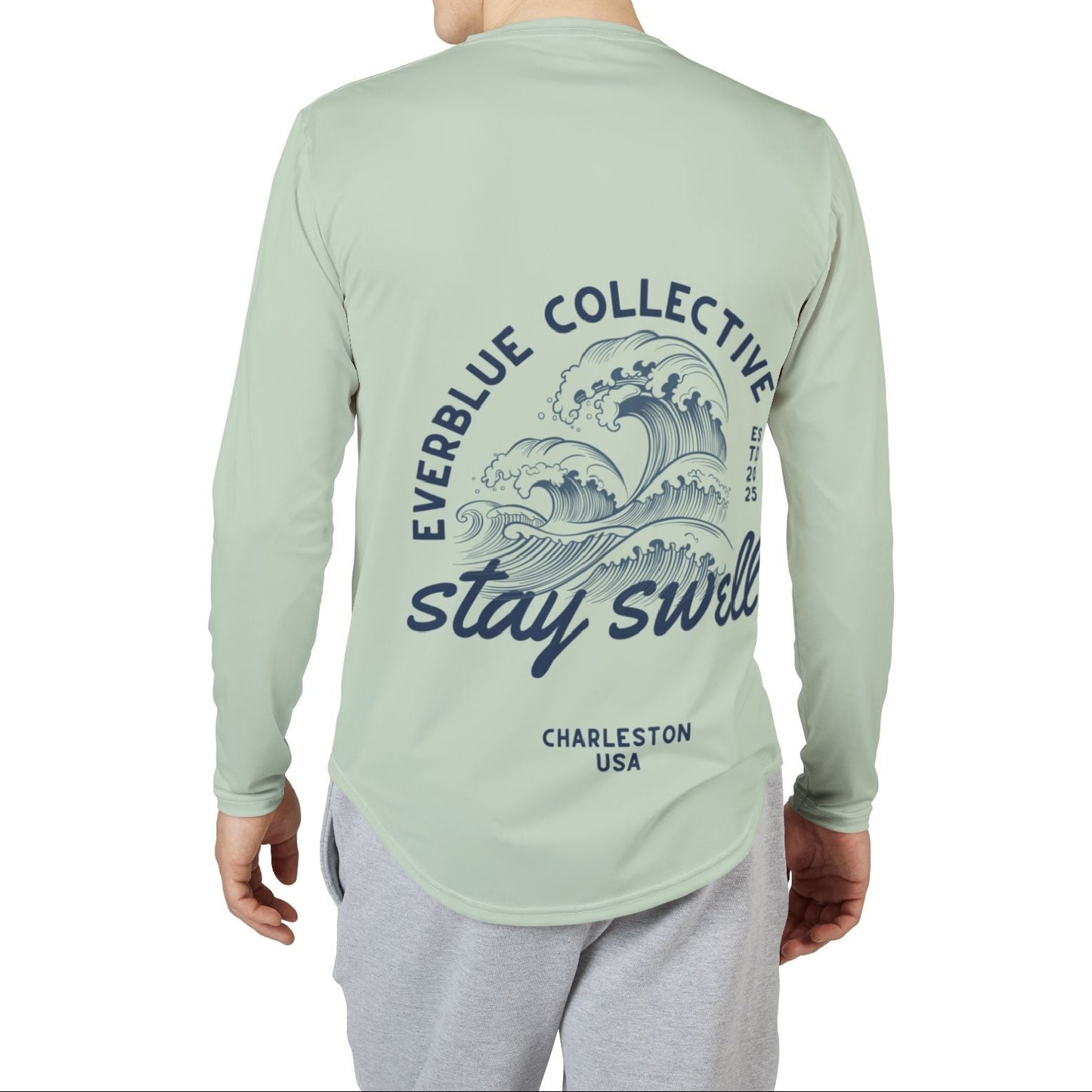 🌊 Stay Swell Surf Shirt – Men’s SPF 50+ Long Sleeve