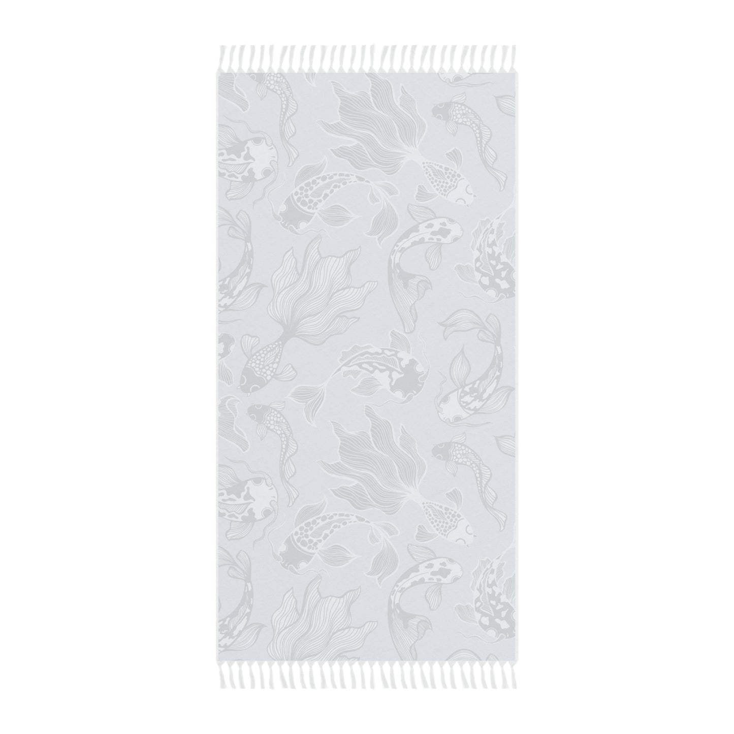 Boho Beach Boulder Cloth - Blue Koi