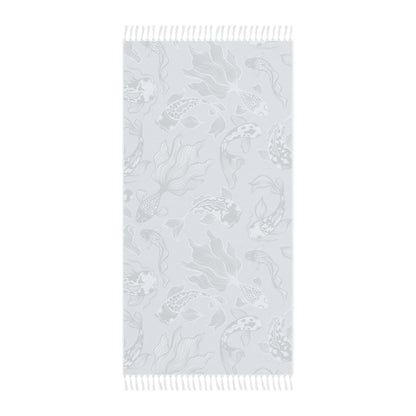 Boho Beach Boulder Cloth - Blue Koi