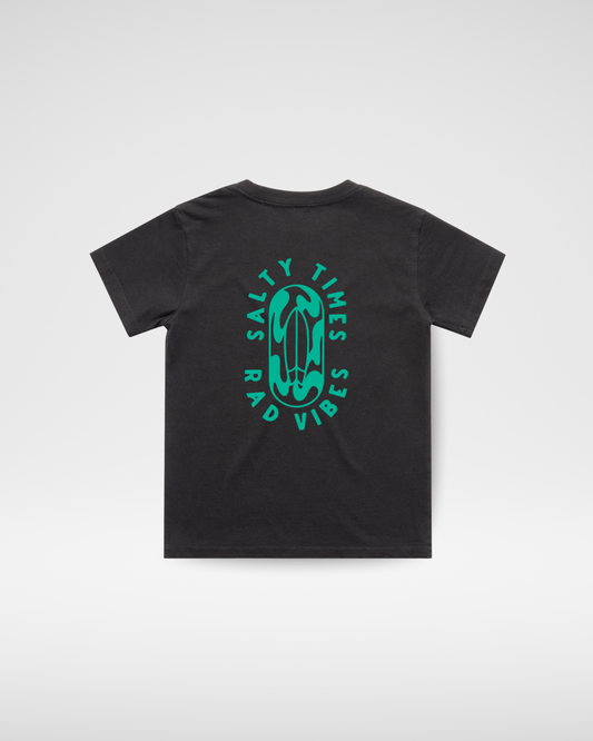 SALTY TIMES TEE - BLACK
