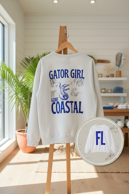 Gator Girl, Gone Coastal Tee – University of Florida Gameday