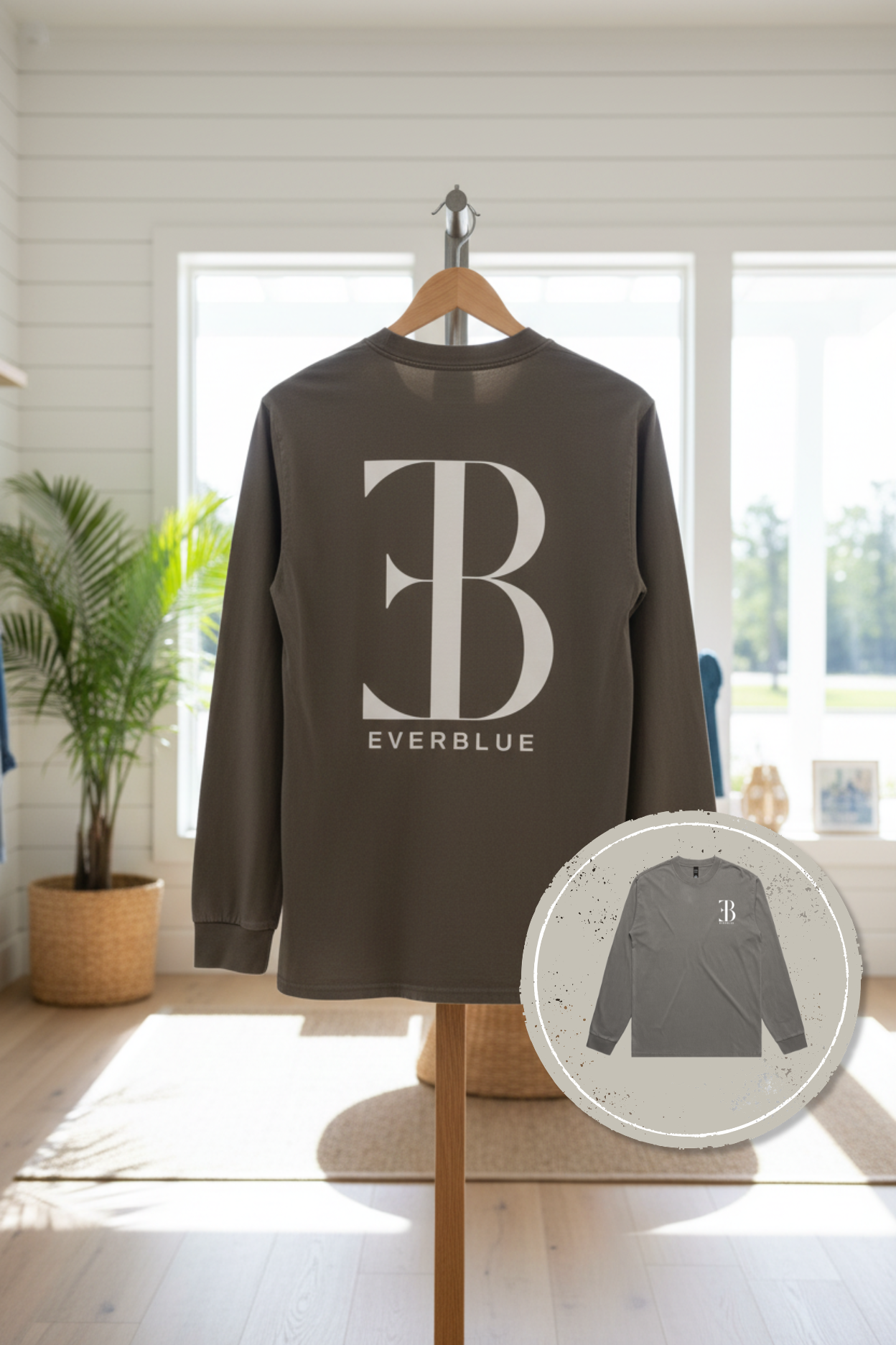 Everblue Men’s Luxe Emblem Shirt – Elevated Coastal Style
