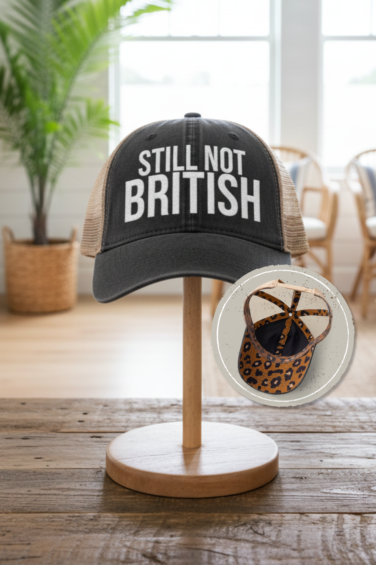 Still Not British - Women's Washed Mesh-Back Cap