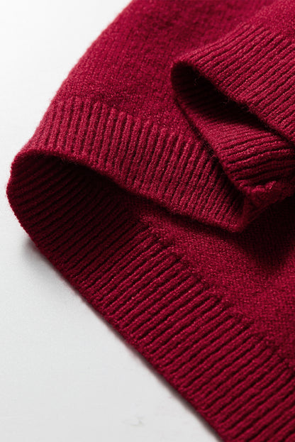 Short Sleeve Knit Top – Cap Sleeve Crew Neck Sweater