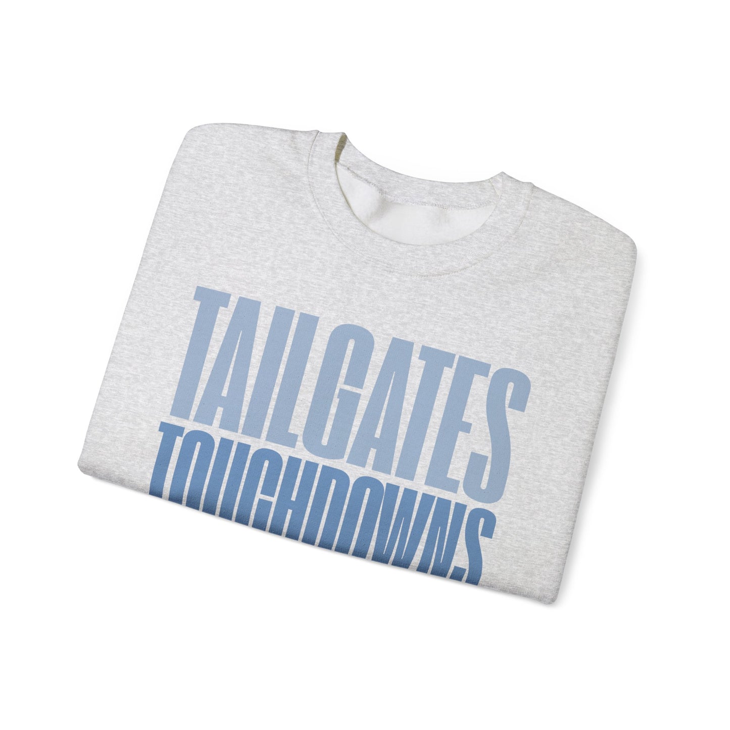 Tailgates, Touchdowns & Tanlines Crewneck – Gameday Shirt for Women – Southern Football Apparel