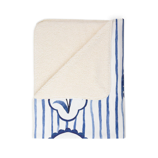 Watercolor Bloom Blanket – Luxe Throw