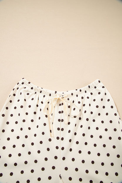 Polka Dot Waffle Lounge Set