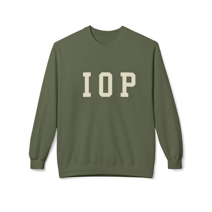 Coastal Collegiate Comfort: The Softstyle IOP Crewneck